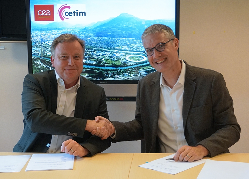 Daniel Richet, directeur général du Cetim et François Legalland, directeur du CEA-Liten 