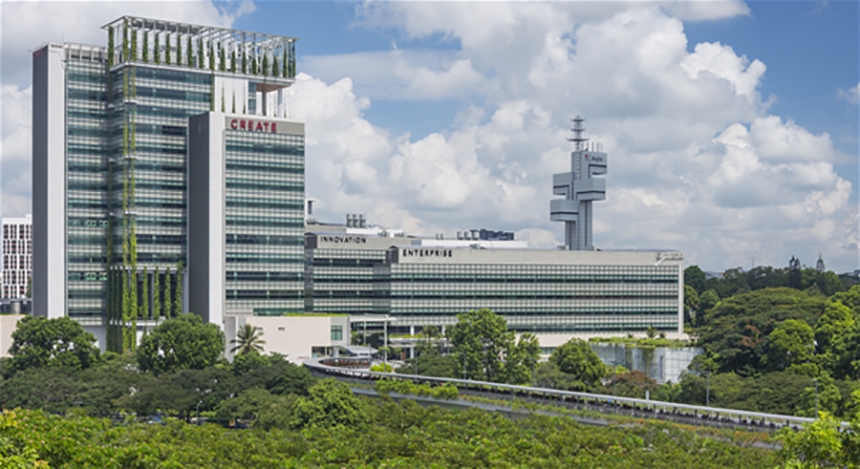 Create, le Campus for Research Excellence and Technological Enterprise, une initiative de R&D mise en place par le gouvernement de Singapour, via la NRF (National Research Foundation).