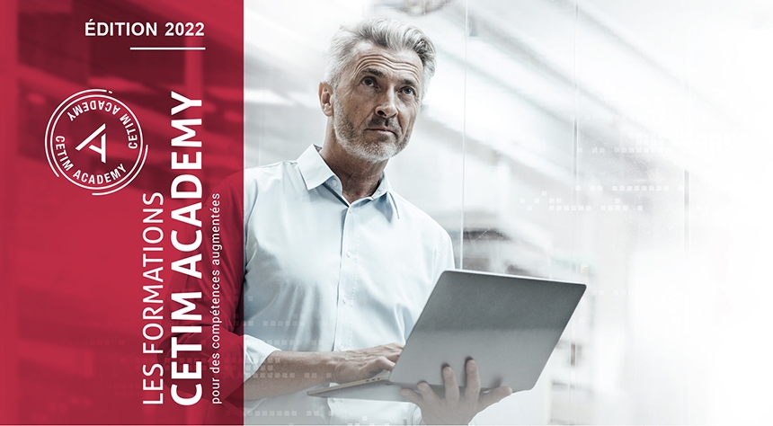 Visuel de la couverture du catalogue formations Cetim Academy 2022