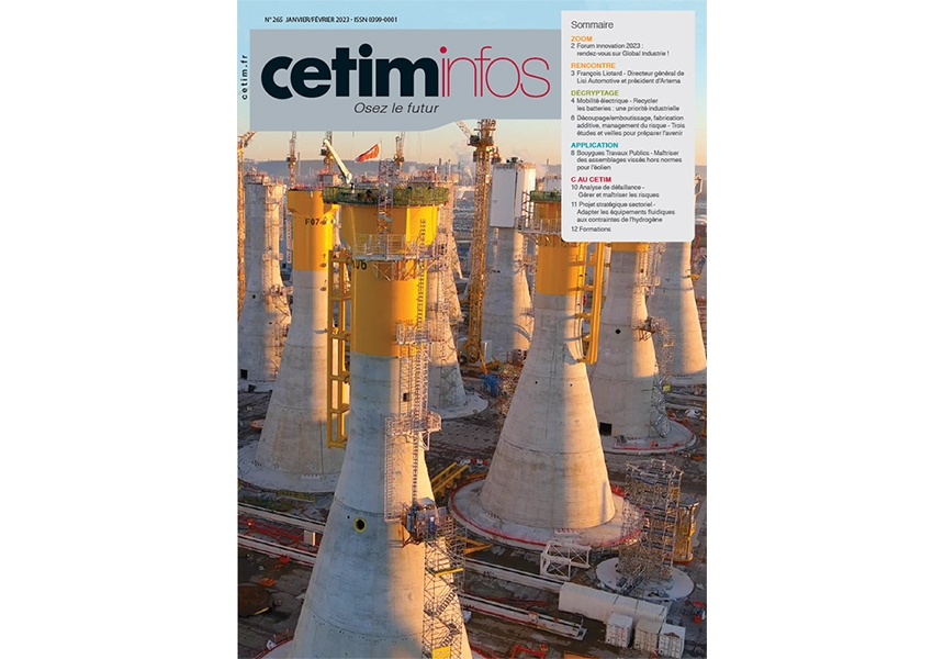 1re de couverture du Cetim Infos n° 265 - Janvier/février 2023