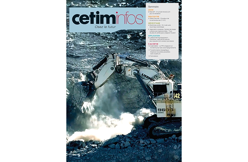 1re de couverture du Cetim Infos n° 261