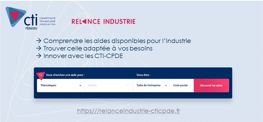 Outil en ligne du Réseau CTI pour choisir les bonnes aides du plan de relance