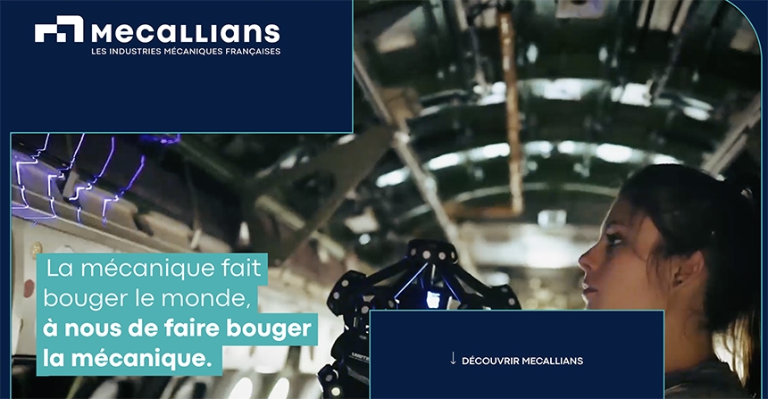 Page d'accueil du site Internet Mecallians