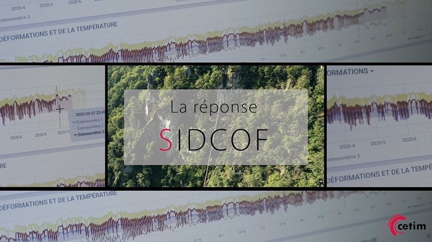 Écran de la vidéo du projet Sidcof