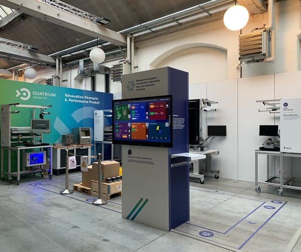 Quatrium, nouvel équipement de démonstrateur de rénovation et de réemploi de produits industriels