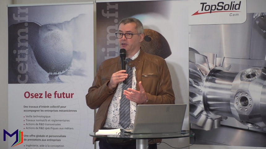 Gilles nadé, du Cetim, lors du RDV de la Mécanique Excellence opérationnelle