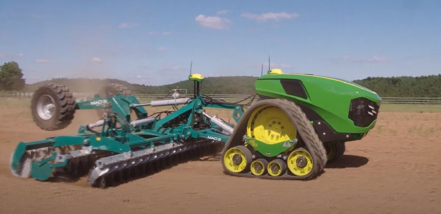 Véhicule concept pour une agriculture arable entièrement autonome ©John Deere