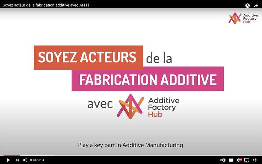 Image de la vidéo Soyez acteurs de la fabrication additive avec AFH